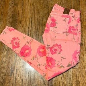 Lucky Brand Floral Skinny Jeans